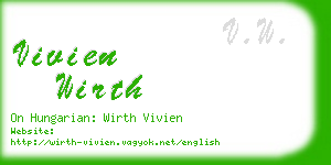 vivien wirth business card